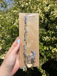 Aquamarine | Large Heart Sun Catcher