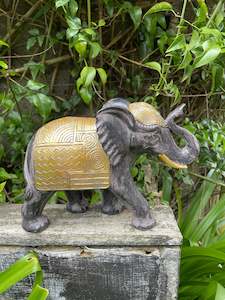 Buddha Ganesh: Black & Gold Elephant