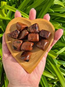 Bulk Buys: Mahogany Obsidian Tumbled Stones 10 Pack Valued at $40