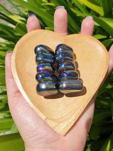Rainbow Magnetic Hematite Tumbled Stones 10 Pack Valued at $30