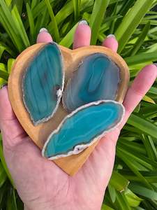 Agate Slice | Green Medium
