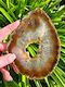 Agate Slice | Large Brown L