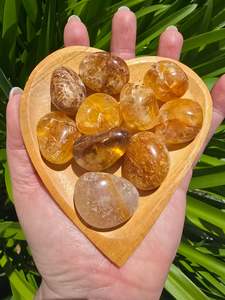 Golden Healer Quartz Tumbled Stones 10 Pack Valued at $30