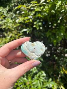 Crystals: Blue Aragonite Heart i
