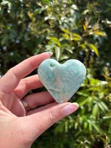 Crystals: Blue Aragonite Heart E