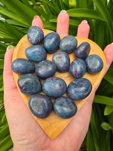 Tumbled Stones: Ruby & Kyanite Medium Tumbled Stone