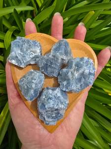 Rough Raw: Blue Calcite Rough Small Piece