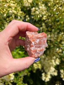 Rough Raw: Red Calcite Rough Piece B