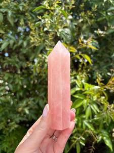 Points Towers: Rose Quartz Point Piece A