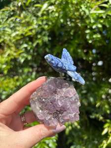 Other: Blue Quartz Humming Bird