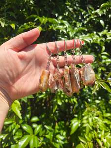 Keyrings: Amphibole Quartz Tumbled Stone Keyring