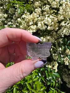 Carved Shapes Animals: Rainbow Fluorite Butterfly i
