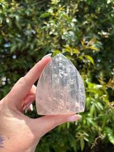 Flat Bases Freeforms: Rose Quartz Flame Piece B