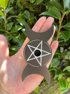 Triple Moon Spell Candle Holder