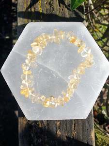 Citrine Crystal Chip Bracelet