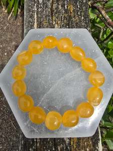 Orange Calcite | Nugget Bead Bracelet