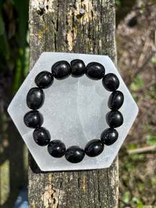 Jet | Nugget Bead Bracelet