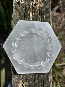 Clear Quartz | Nugget Bead Bracelet