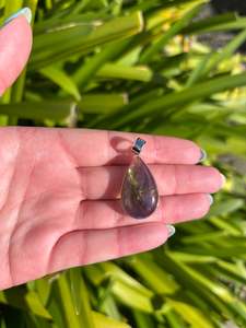 Labradorite | Polished Sterling Silver Pendant A