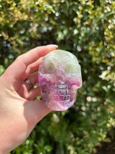 Rainbow Fluorite Medium Skull