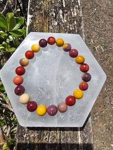 Jewellery: Mookaite Jasper | Round Bead Bracelet