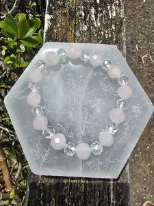 Jewellery: Rose Quartz | Faceted Bead Bracelet