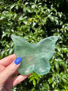 Green Fluorite Butterfly Dish C