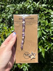 Suncatchers 1: Amethyst & Rose Quartz | Star Sun Catcher