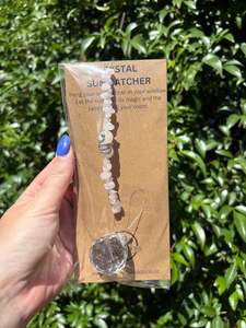 Rose Quartz | Sphere Sun Catcher B