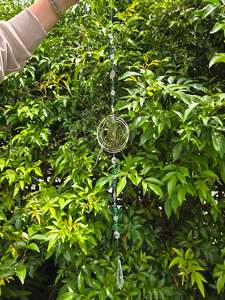 Points Spheres: Malachite | Xlarge Point Sun Catcher