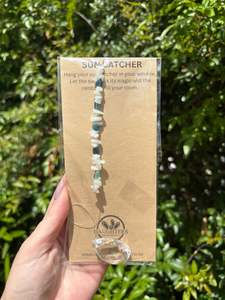 Tear Drops Diamonds: Moonstone & Apatite | Tear Drop Sun Catcher