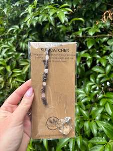 Garnet & Rose Quartz | Heart Sun Catcher