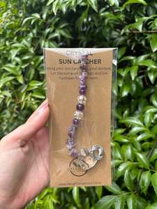 Amethyst | Heart Sun Catcher