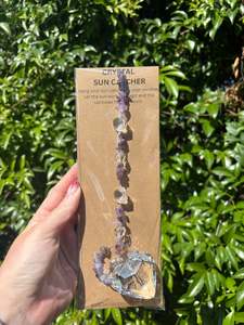 Amethyst | Large Heart Sun Catcher