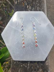 Earrings: Chakra | Faceted Sterling Silver Earrings