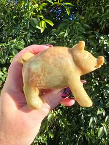 Soapstone Animal: Pig Large Soapstone B