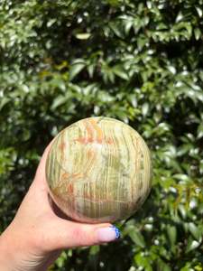Banded Calcite Large Sphere D 1.4kgs