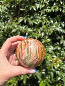 Spheres: Banded Calcite Medium Sphere B