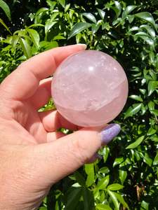 Spheres: Rose Quartz Star Sphere A