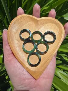 Spheres: Green Agate Sphere Holder Ring