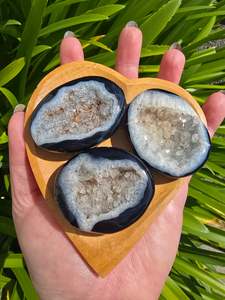 Palmstones: Druzy Agate Palm Stone Large