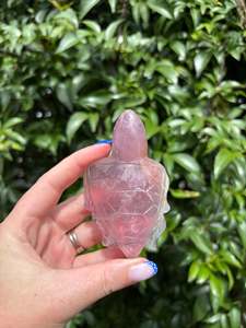 Animals: Purple Fluorite Carved Turtle C