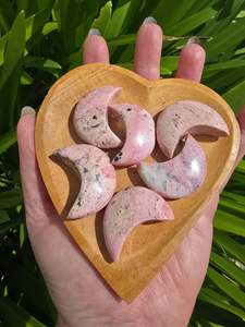 Stars Moons: Peruvian Rhodonite Mini Moon