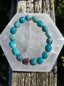 New Arrivals: Chrysocolla | Nugget Bead Bracelet
