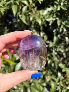 Palmstones: Amethyst Polished Palm Stone A