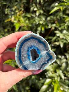 Geode Caves: Blue Agate Geode A