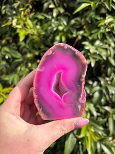 Pink Agate Geode A