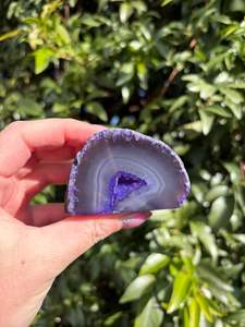 Geode Caves: Purple Agate Geode F