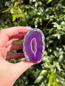 Geode Caves: Purple Agate Geode E