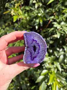 Geode Caves: Purple Agate Geode A